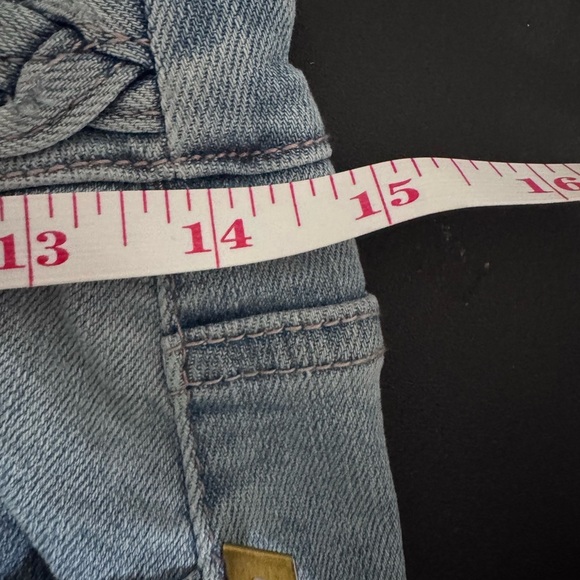 Judy Blue Naomi Braided Waist Light Wash Women's Denim Shorts High Waist Size M - Picture 5 of 13